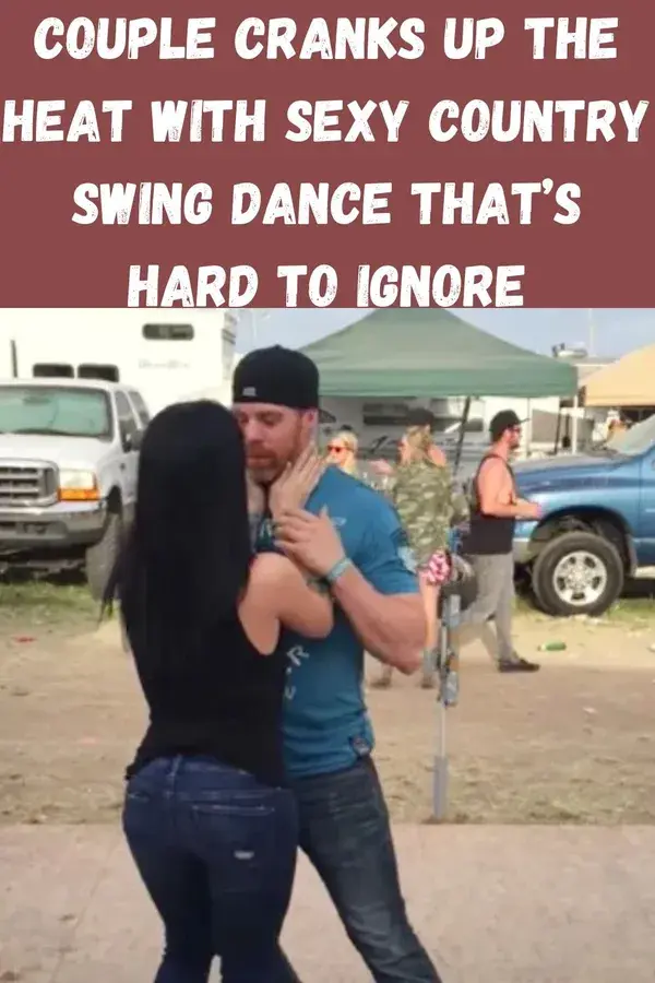 Couple cranks up the heat with sexy country swing dance that’s hard to ignore