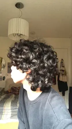 Curly wavy hair