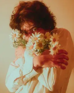 A man and his flowers