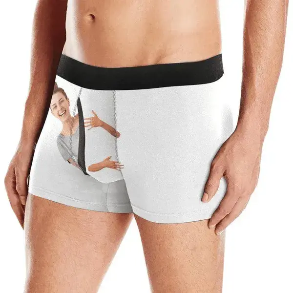 Personalized I Love You Men's Boxer Briefs - L / 5