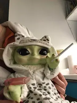 baby yoda smoking lol