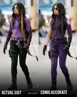 Différents suit of Kate Bishop