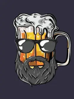 'Funny Craft Beer Drunk Uncle Beard Bearded Druncle' T-Shirt by Freid