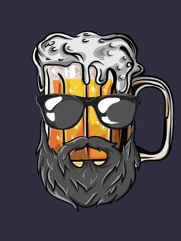 'Funny Craft Beer Drunk Uncle Beard Bearded Druncle' T-Shirt by Freid