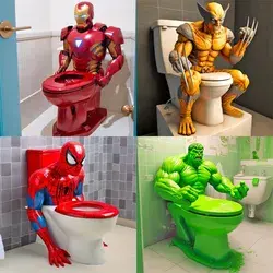 superhero Toilet