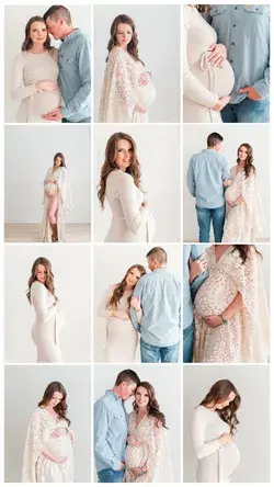 Natural Light Maternity Studio Session