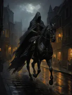 Dark Horseman Painting