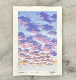 "sky project" by @ mollystankoart (ig)