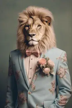 HeartShapeStore - Etsy/ A lion Fashion