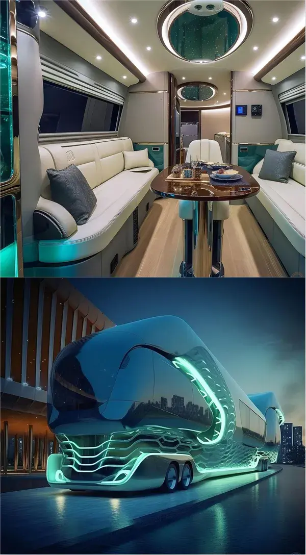 Luxury electric concept car for travel 2024