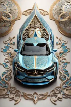 Ai futuristic Arabic car design