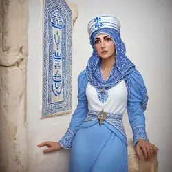 Ai Beautiful Arabic marine woman