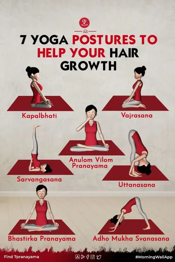 7 Yoga Postures To Help Your Hair Growth