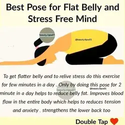 Best pose for flat belly