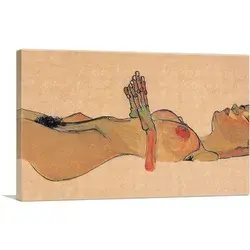 ARTCANVAS ARTCANVAS Totes Madchen 1910 Canvas Art Print By Egon Schiele Size: 18" H x 26" W x 1.5" D