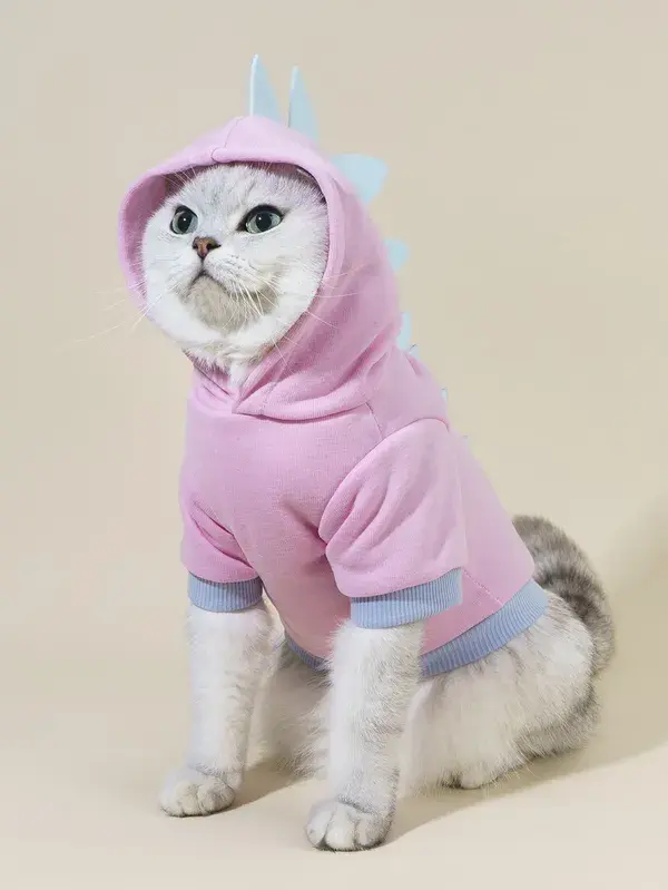 1pc Dinosaur Design Pet Hoodie