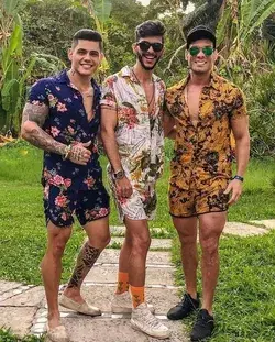 Printed Festival Holiday Resort Outfits for Men