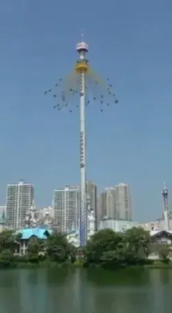 Crazy roller coaster drop zone ! Only brave ! I would die