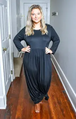 Good Feelings Maxi Dress - Black - 2/4