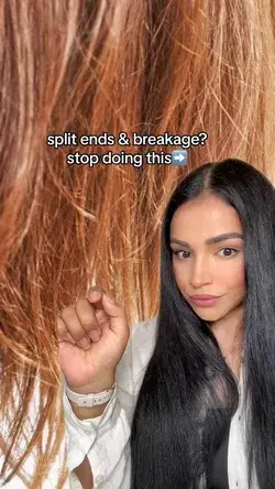 Stop doing this if you have a lot of hairbreakage & split ends 🙅🏻‍♀️😫