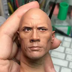 The rock 1:6 scale head sculpt