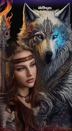 Wolf art