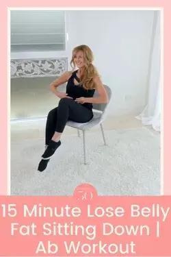 Lose Belly Fat Sitting Down | AB WORKOUT For Women Over 50!