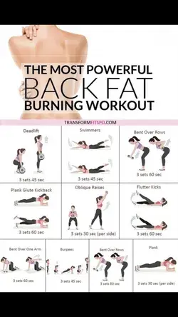 The most powerful back fat burning workout