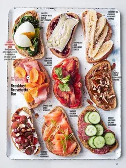 Breakfast Bruschetta Bar