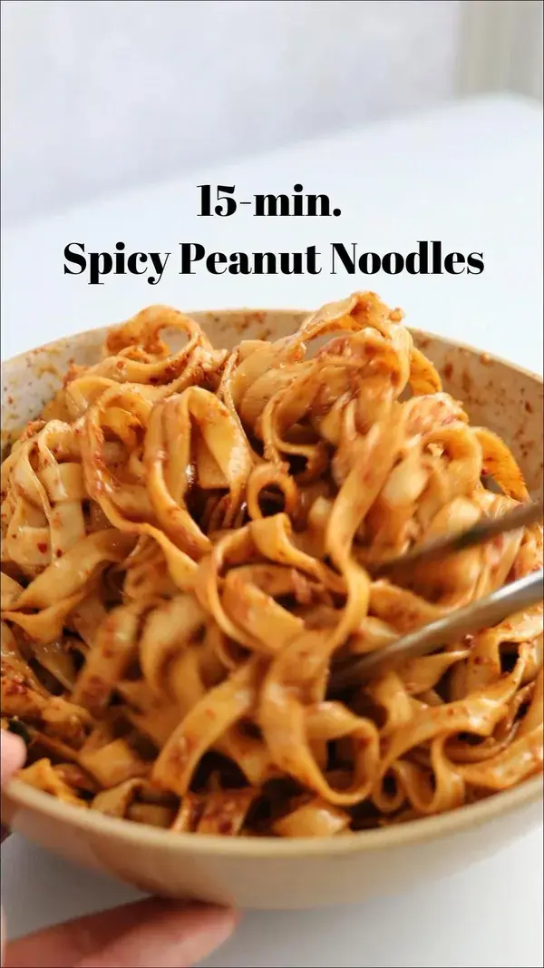 15-min. Spicy Peanut Noodles
