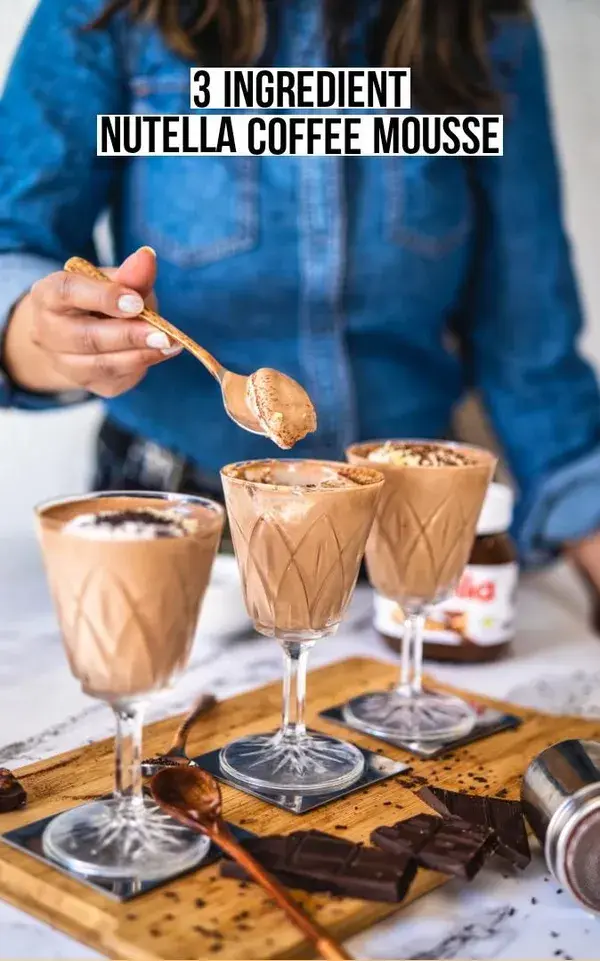 3-Ingredient Nutella Mousse