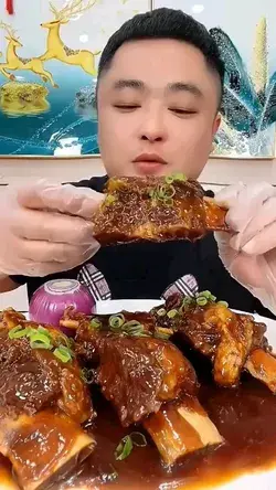 costelas picantes 🔥🤤🌶️ spicy ribs mukbang