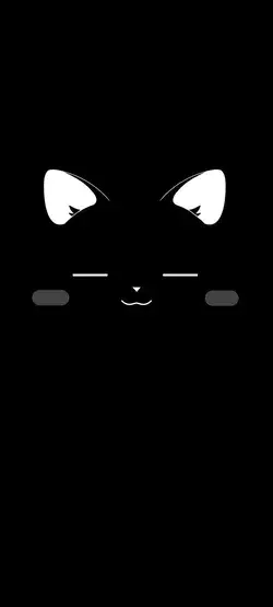 Charming Noir: Cute Black Cat Artwork