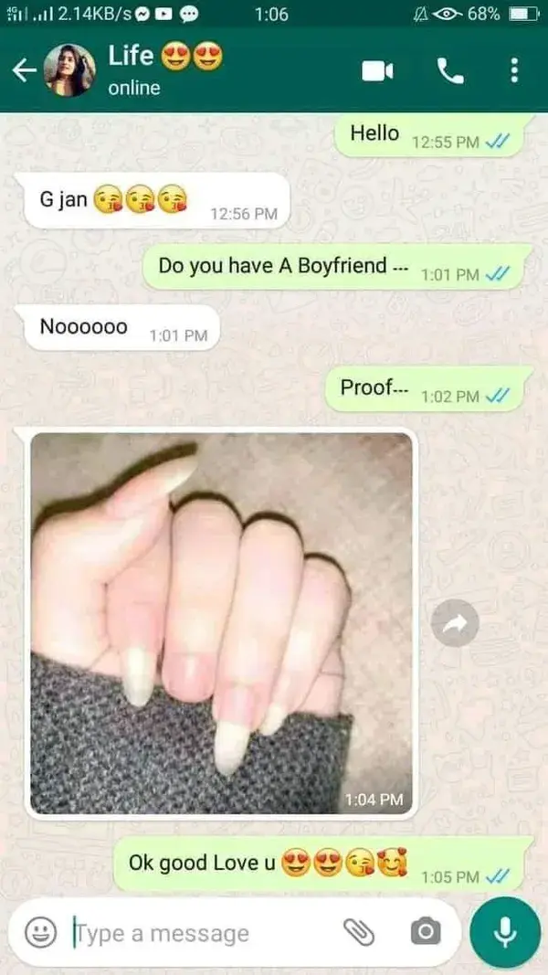 My girlfriend have proof