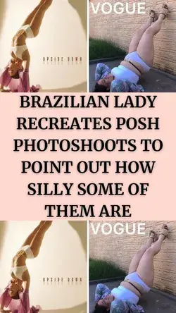 Brazilian Lady Recreates Posh Photoshoots To Point Out How Silly Some Of Them Are