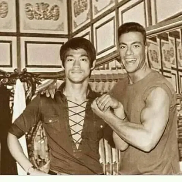 Jean Claude Van Damme and Bruce Lee