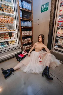 Bride in a Grocery