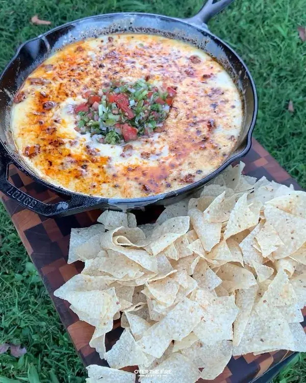 Ultimate Skillet Queso with Charred Salsa Recipe!