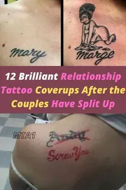 12 Brilliant Relationship Tattoo Coverups After the Couples Have Split Up