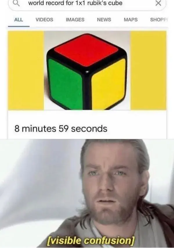 world record for 1x1 rubik's cube