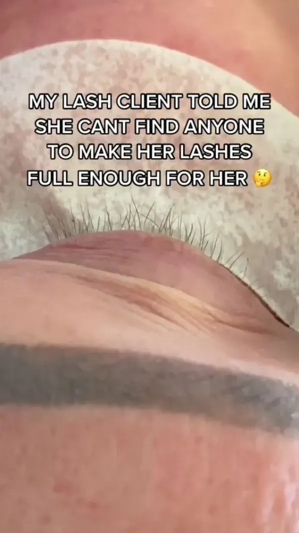 Beautician boasts she’s only one ‘brave’ enough to give client lashes – but gets savaged for ‘caterpillar’ extensions