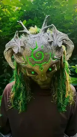 Green Man Forest Spirit Mask Costume Accessories Masks