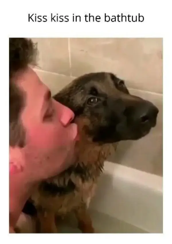 Kisses in the bathtub