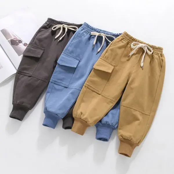 Baby Jungen Cargohose Regular Fit Jogger Jogginghose Freizeithose Baggy Pants