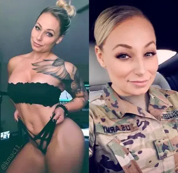 FEMME MILITAIRE DE RÊVE