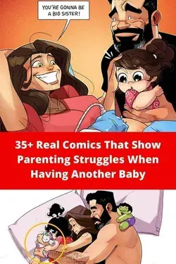 35+ Real Comics That Show Parenting Struggles When Having Another Baby