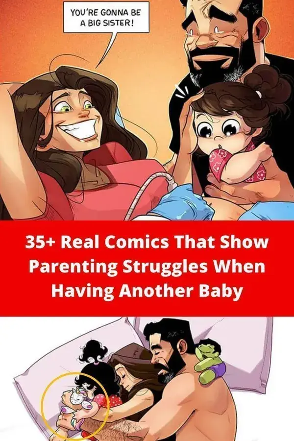 35+ Real Comics That Show Parenting Struggles When Having Another Baby