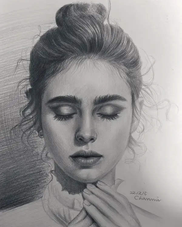 I can draw a realistic pencil portrait for you, visit me