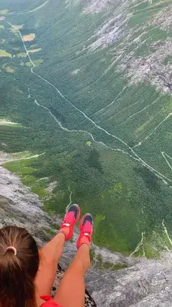 On the edge! Would you dare hike Mt. Bispen in Norway?