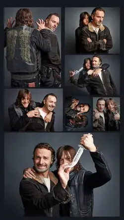 Norman Reedus and Andrew Lincoln Wallpaper